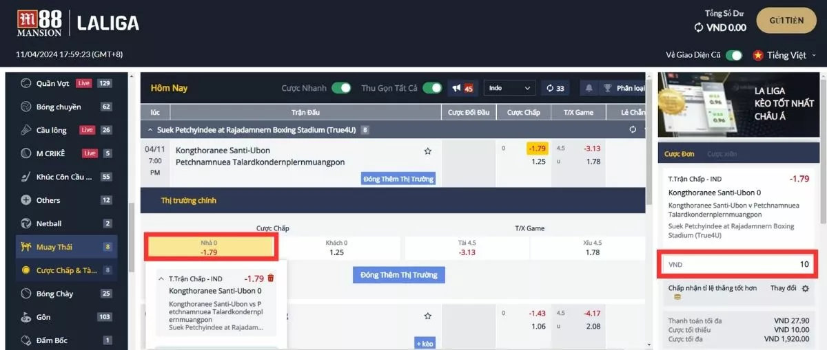 cách cá cược muay thái m88 chi tiết cho tân thủ 3 cá cược muay thái m88