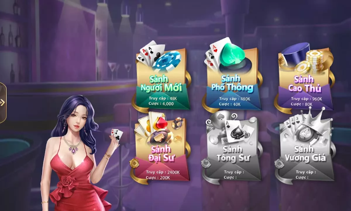 hướng dẫn chơi bài cát tê m88 đơn giản nhất cho người mới bắt đầu 2 chọn phòng chơi cát tê m88